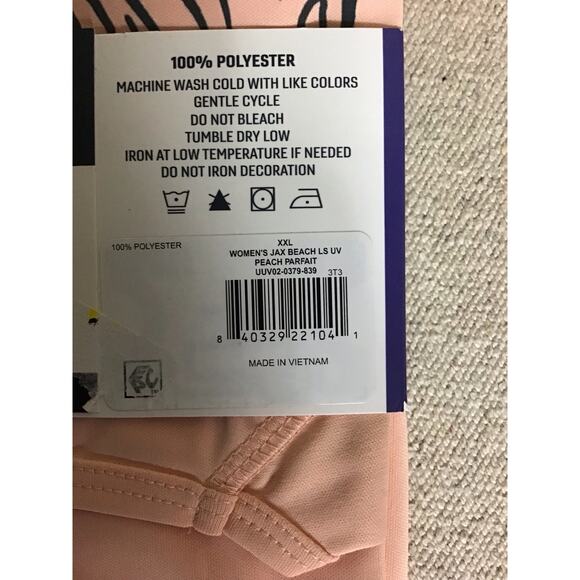 Women long/SL UV Swim Shirt  XL Reel Life 1 Pack Jax Beach Aruba Blue Swimwear - Picture 6 of 7